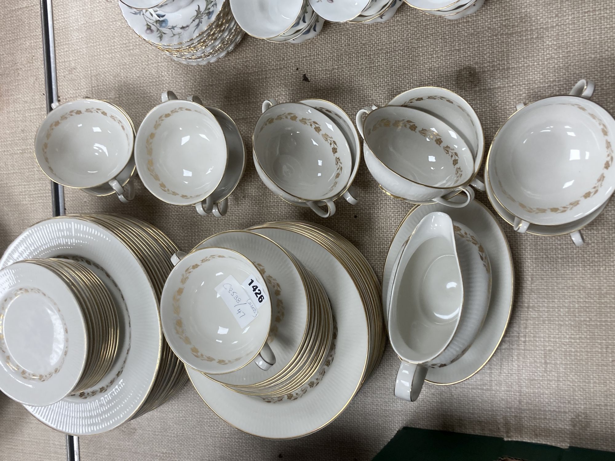 A Royal Doulton Fairfax part dinner service and a Royal Albert Brigadoon tea service
